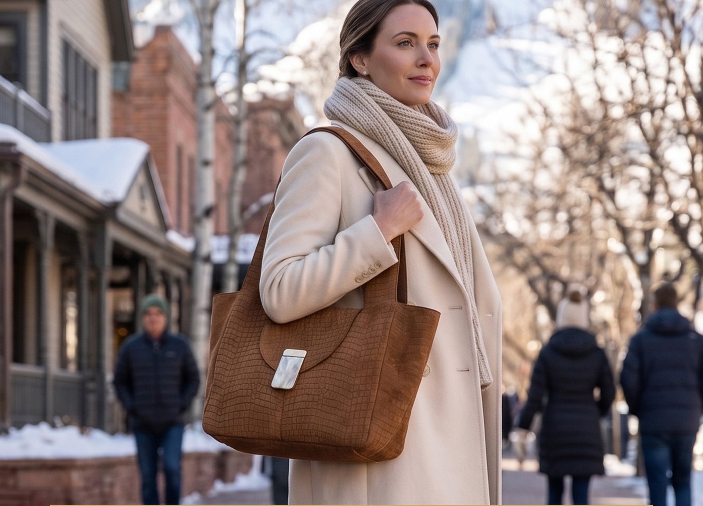 Cartera Trastevere en la nieve